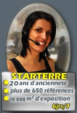 STAR'TERRE: - 17 ans d'anciennet� - 650 r�f�rences - 5000 m2 d'exposition; 6j/7