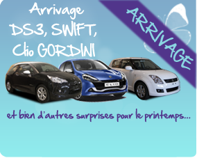 ARRIVAGE DS3 SWIFT CLIO