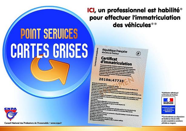 Service Carte Grise Particulier et Pro, changement d'adresse et cession de véhicule.