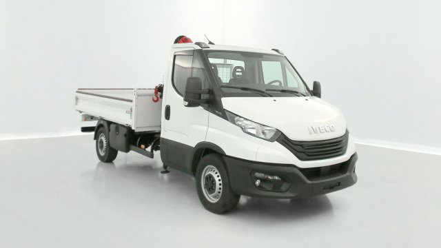 Photo véhicule 1 IVECO Daily Daily 35S14H 3750 2.3 136ch Benne Alu JPM + Grue PK 2900